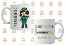 TAZAS GUARDIA CIVIL PERSONALIZADAS MU�ECOS