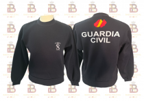 SUDADERA GUARDIA CIVIL AZUL ALGODON