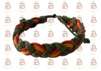 PULSERA TRENZADA VERDE MILITAR