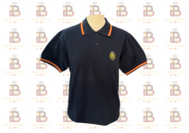 POLO AZUL ESPADA BORDADO