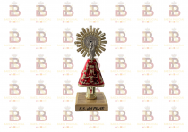 FIGURA VIRGEN DEL PILAR PL�STICO MADERA PEQUE�A