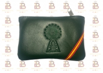 MONEDERO VIRGEN DEL PILAR PIEL VERDE