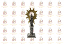 FIGURA VIRGEN DEL PILAR COLUMNA METAL