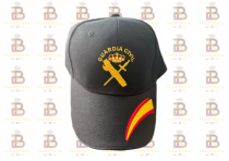 GORRA GUARDIA CIVIL BORDADA NEGRA