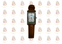 RELOJ RECTANGULAR PIEL MARRON SEORA