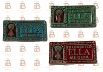 PLACA ELLA ME GU�A VIRGEN DEL PILAR